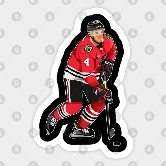 Seth Jones #4 Skates Sticker by GuardWall17